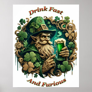 Betoverde Avond van Ale A Leprechauns Toast 16x20 Poster