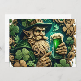 Betoverde Avond van Ale A Leprechauns Toast Bedankkaart