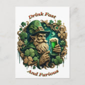 Betoverde Avond van Ale A Leprechauns Toast Briefkaart (Voorkant)