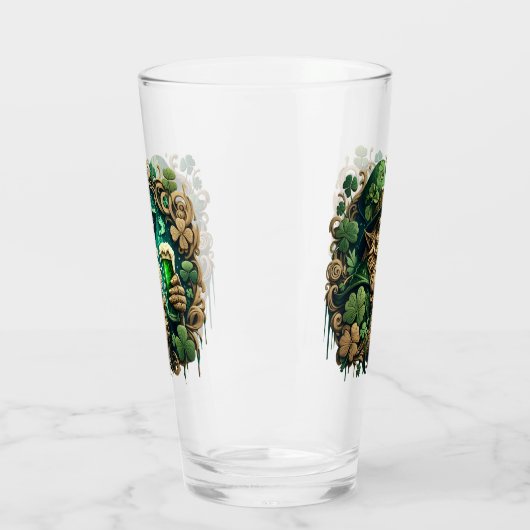 Betoverde Avond van Ale A Leprechauns Toast Glas (Links)