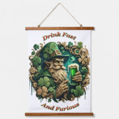 Betoverde Avond van Ale A Leprechauns Toast Hangend Wandkleed (Voorkant)