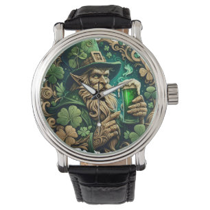 Betoverde Avond van Ale A Leprechauns Toast Horloge