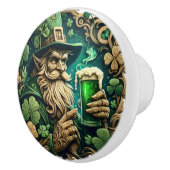 Betoverde Avond van Ale A Leprechauns Toast Keramische Knop (Rechts)