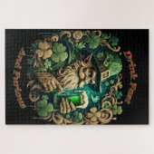 Betoverde Avond van Ale A Leprechauns Toast Legpuzzel (Horizontaal)