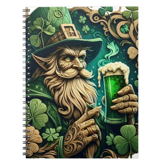 Betoverde Avond van Ale A Leprechauns Toast Notitieboek (Voorkant)