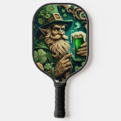 Betoverde Avond van Ale A Leprechauns Toast Pickleball Paddle (Achterkant)