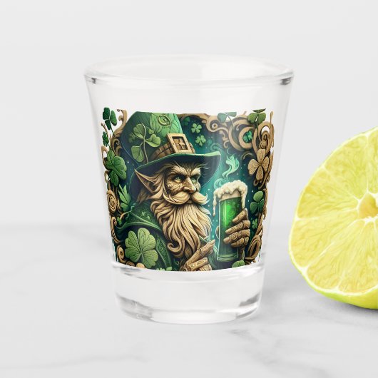 Betoverde Avond van Ale A Leprechauns Toast Shot Glas (Voorkant)