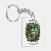 Betoverde Avond van Ale A Leprechauns Toast Sleutelhanger (Voorkant Links)