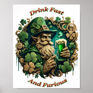 Betoverde Avond van Ale A Leprechauns Toast t8x10 Poster
