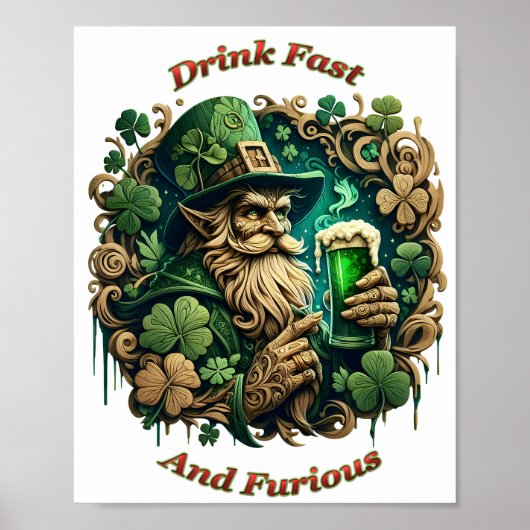 Betoverde Avond van Ale A Leprechauns Toast t8x10 Poster (Voorkant)