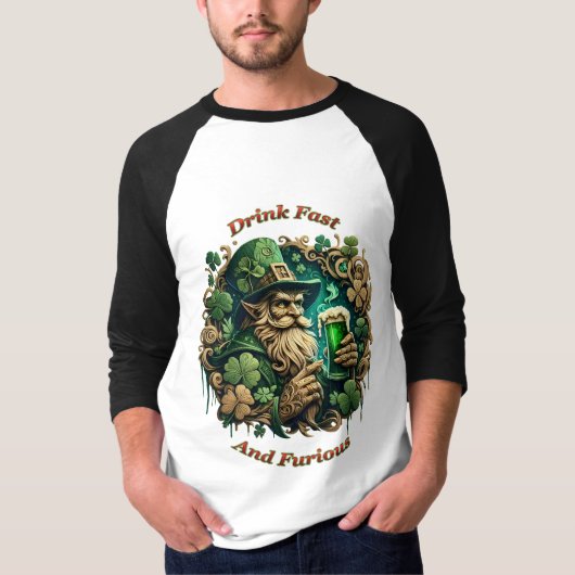 Betoverde Avond van Ale A Leprechauns Toast T-shirt (Voorkant)