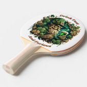 Betoverde Avond van Ale A Leprechauns Toast Tafeltennisbatje (Voorkant Gekanteld)