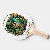 Betoverde Avond van Ale A Leprechauns Toast Tafeltennisbatje (Zijkant)