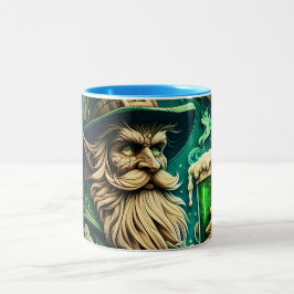 Betoverde Avond van Ale A Leprechauns Toast Tweekleurige Koffiemok