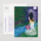 Betoverde avond, viering, verjaardag, bruids uitnodiging briefkaart (Voorkant / Achterkant)