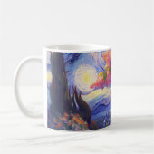 "Betoverde avondbloesems" Koffiemok (Links)