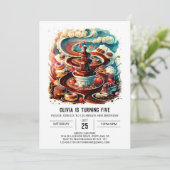 Betoverde Bar Chocolade Verjaardag Kaart (Staand voorkant)