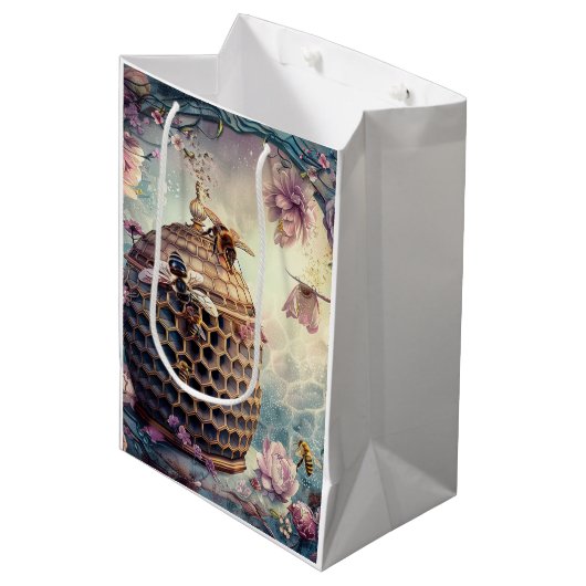 Betoverde Bijentuin Fantasie (10) Medium Cadeauzakje (Voorkant Gekanteld)