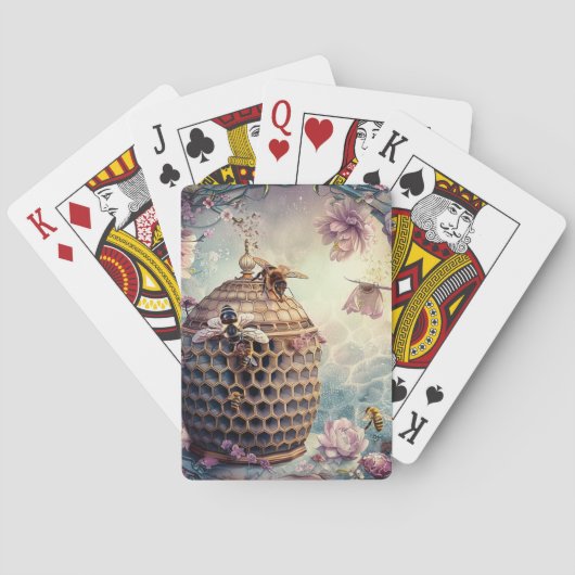 Betoverde Bijentuin Fantasie (10) Pokerkaarten (Achterkant)