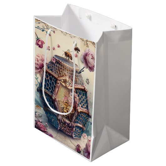 Betoverde Bijentuin Fantasie (11) Medium Cadeauzakje (Voorkant Gekanteld)