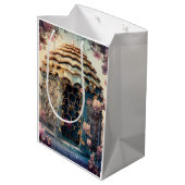 Betoverde Bijentuin Fantasie (3) Medium Cadeauzakje (Achterkant Gekanteld)