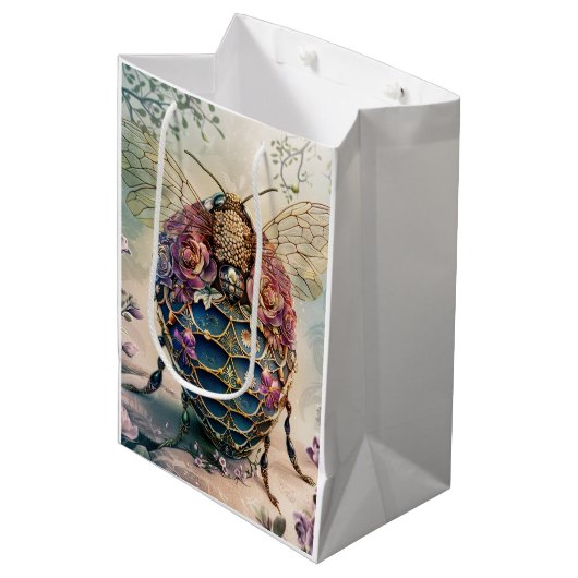 Betoverde Bijentuin Fantasie (4) Medium Cadeauzakje (Voorkant Gekanteld)
