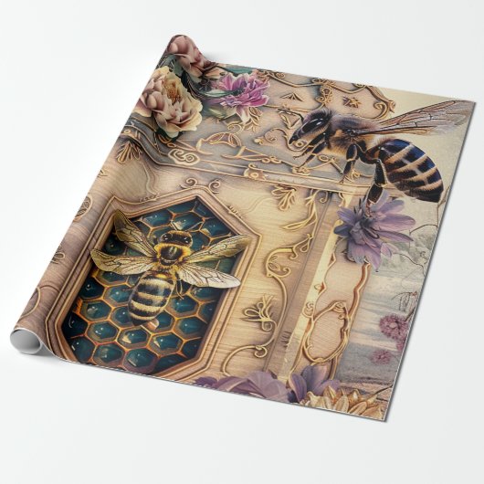 Betoverde Bijentuin Fantasie (5) Cadeaupapier (Uitgerold)