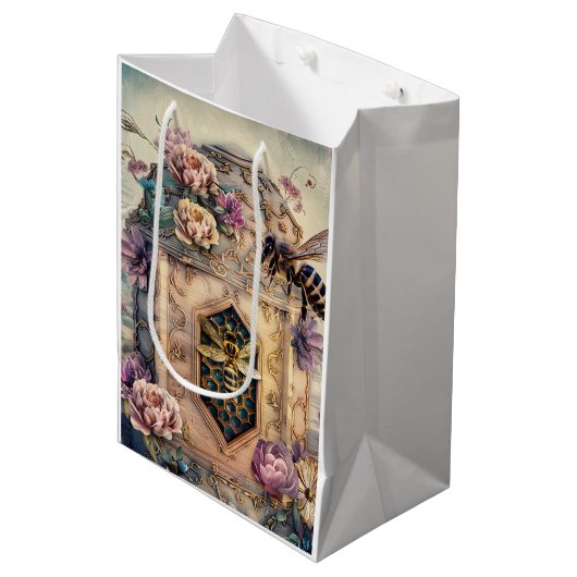 Betoverde Bijentuin Fantasie (5) Medium Cadeauzakje (Voorkant Gekanteld)