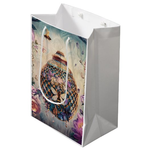 Betoverde Bijentuin Fantasie (6) Medium Cadeauzakje (Voorkant Gekanteld)
