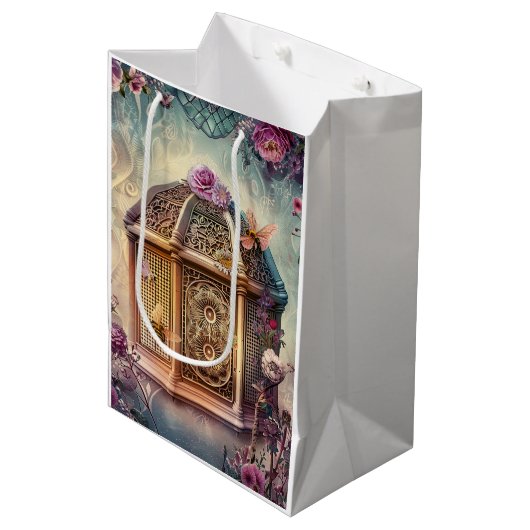 Betoverde Bijentuin Fantasie (9) Medium Cadeauzakje (Voorkant Gekanteld)