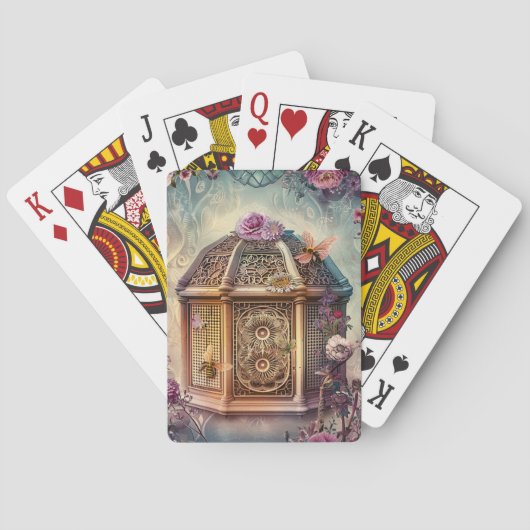 Betoverde Bijentuin Fantasie (9) Pokerkaarten (Achterkant)