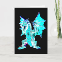 Betoverde Blauwe Vlam Slang Magisch Schepsel Kunst