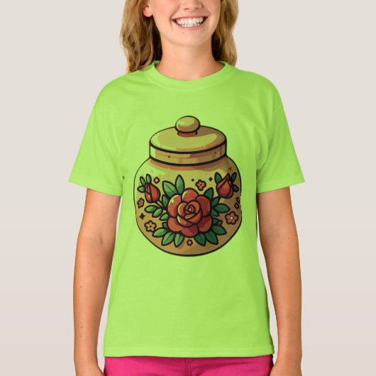 Betoverde bloei in een pot t-shirt (Voorkant)
