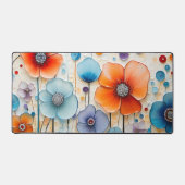 Betoverde bloeiende weidebloemen bureaumat (Voorkant)