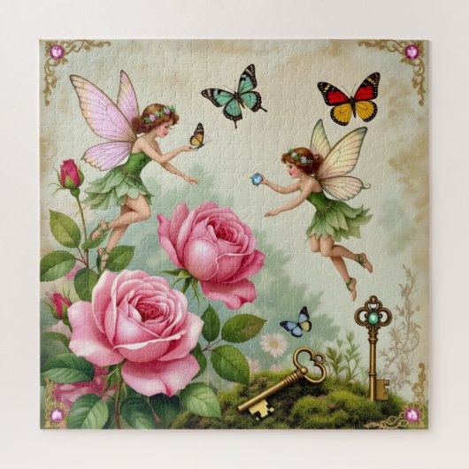Betoverde Bloem Feeëntuin Legpuzzel (Verticaal)
