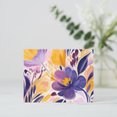 Betoverde Bloemen Briefkaart (Staand voorkant)