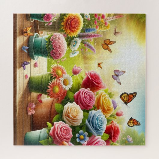 Betoverde Bloemen Legpuzzel (Horizontaal)