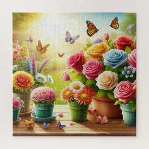 Betoverde Bloemen Legpuzzel