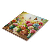Betoverde Bloemen Tegeltje (Zijkant)