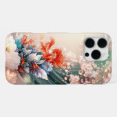 betoverde bloemencascade iPhone hoesje (Achterkant horizontaal)