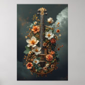 Betoverde Bloemencellofantasie Poster (Voorkant)