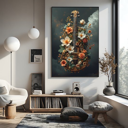 Betoverde Bloemencellofantasie Poster