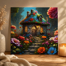 Betoverde Bloemendak Cottage Tuin Legpuzzel