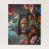 Betoverde Bloemendak Cottage Tuin Legpuzzel (Verticaal)