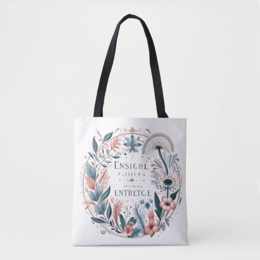 Betoverde bloemenelegantie tote bag (Voorkant)