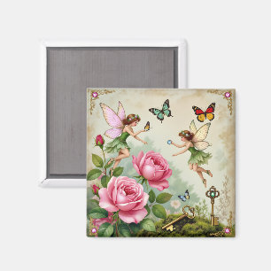 Betoverde Bloemenen Fairies Tuin Magneet