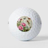 Betoverde Bloemenen Feeëntuin Golfballen (Voorkant)