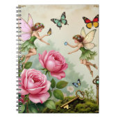 Betoverde Bloemenen Feeëntuin Notitieboek (Voorkant)