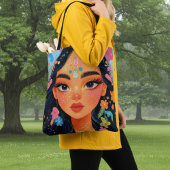 betoverde bloemengodin tote bag
