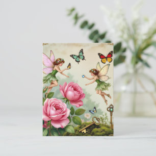 Betoverde Bloemenneveltuin Briefkaart